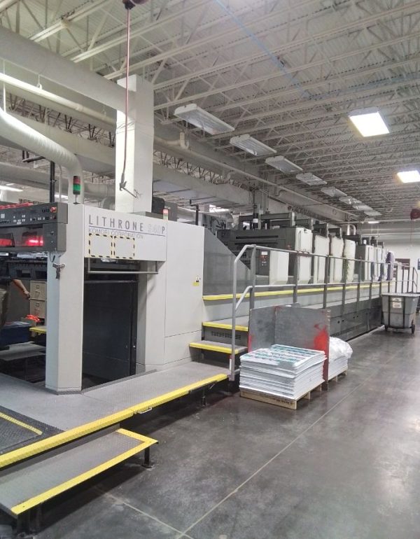 2007 KOMORI LS 840P LX Hybrid Press 8 Colors with Perfecting 4/4 KomoriMatic Delta Dampening UV Package with Interdeck & Delivery + IR Dryer and Powder Spray , Auto Washers , PQC Console with Scanner , 200 Millions Impressions