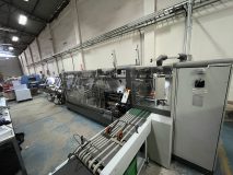 2018 KUGLER WOMAKO – PROBIND W – BW PaperSystems Made in Germany – Spiral metal , Plastic Spiral and Double Wire Binding Machine : Hand feeding Station + Dividing + Punching station + Collating + Aligning + Binding and delivery of final product . Size range 330mm Bound Side 75mm Size range 450mm Unbound Size 90mm , Thickness of articles 23mm , Punching production Speed 105 Cycles/min , Spiral production Speed 35 products / min . All Owners Manuals .